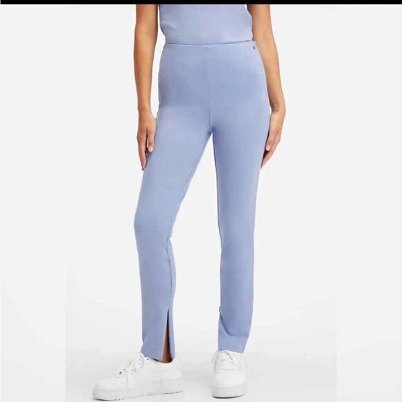 Fabletics Pants - Fabletics 24/7 Skinny Flare Pant High Rise Wedgewood Blue Leggings Small